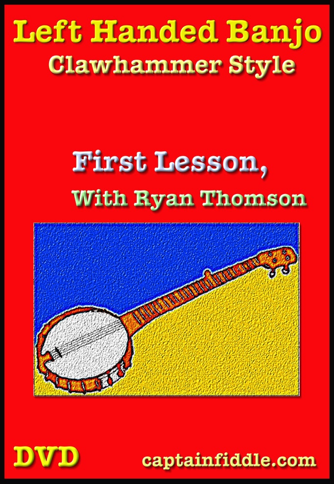 Cover of instructional video DVD for Left Handed Banjo, Clawhammer Style