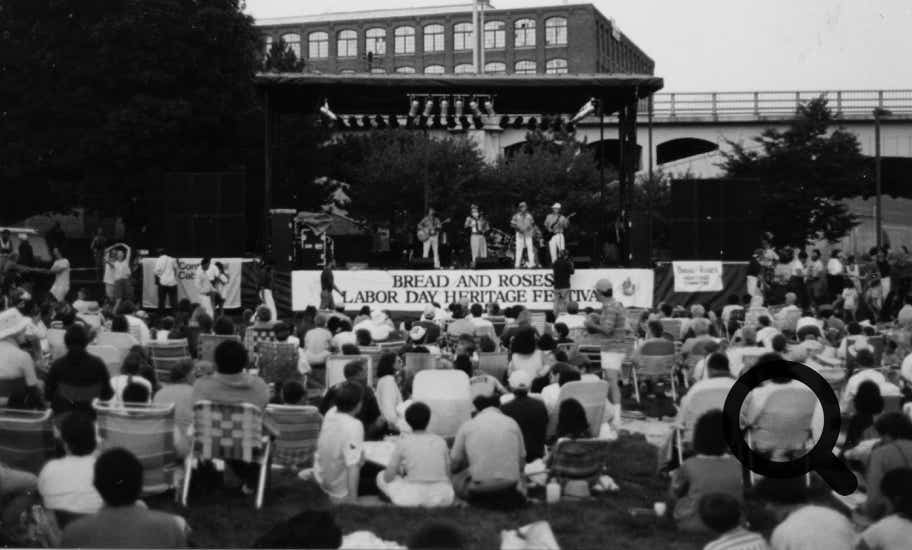 Crawdad Warnglers perform at the Bread and Roses Labor Day Heritage Festival, Pemberton Park, Lawrence, Massachussetts, September 6, 1993