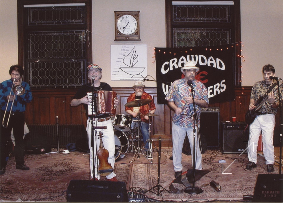 Crawdad Wranglers perform at the New Moon Coffeehouse, Haverhill, Massachussetts