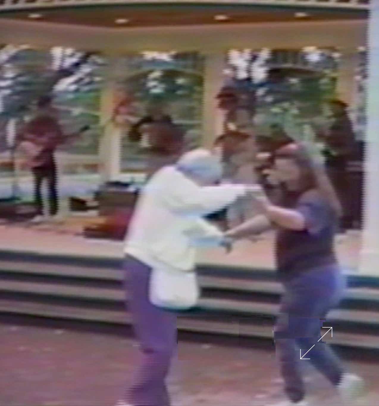 Dancers in the rain at a Crawdad Wranglers concert in Southbridge, Massachussetts