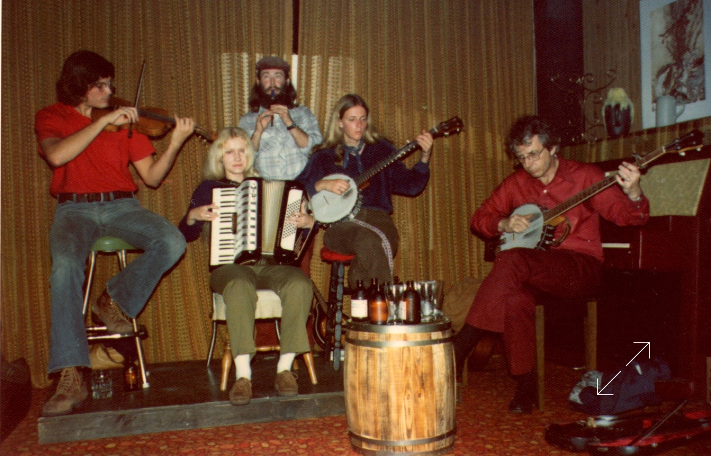 photo of a San Diego band called "Irish Contraband" 1975